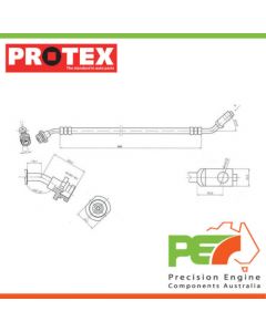 New *PROTEX* Hydraulic Hose - Front For NISSAN TERRANO D21 4D SUV 4WD.-ATA-H1723-9