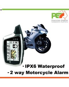 Brand New 2 way motorcycle alarm motion sensor remote engine start LCD indicator