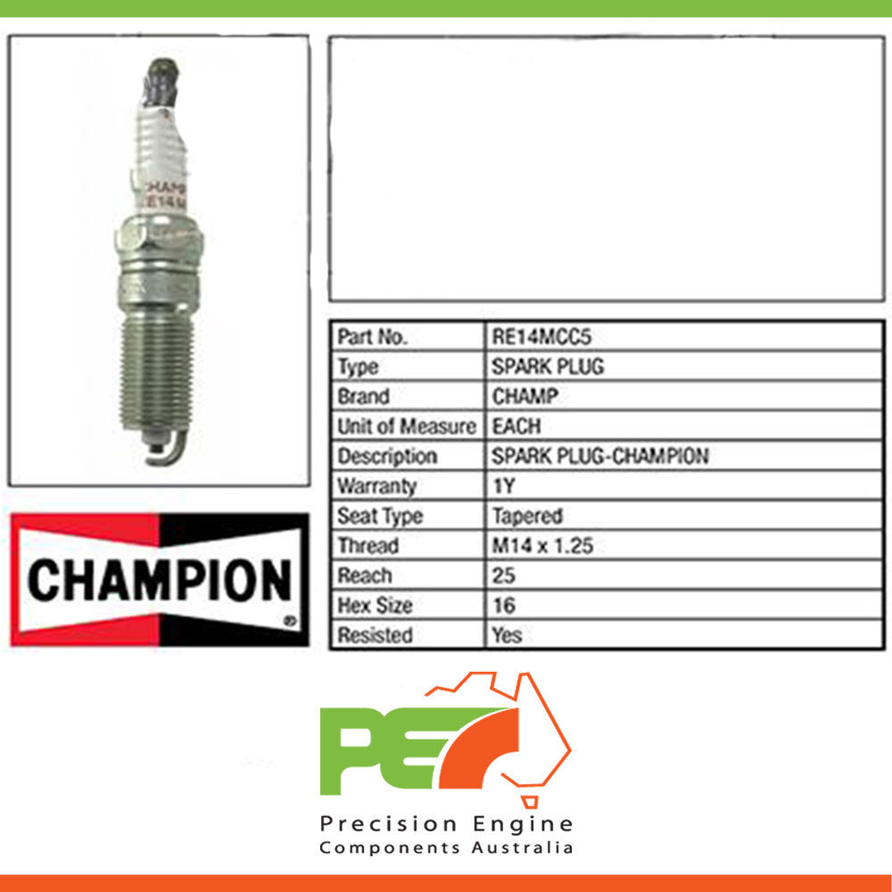 4X New *Champion* Ignition Spark Plug For Chrysler Pt Cruiser 2.4L Edz