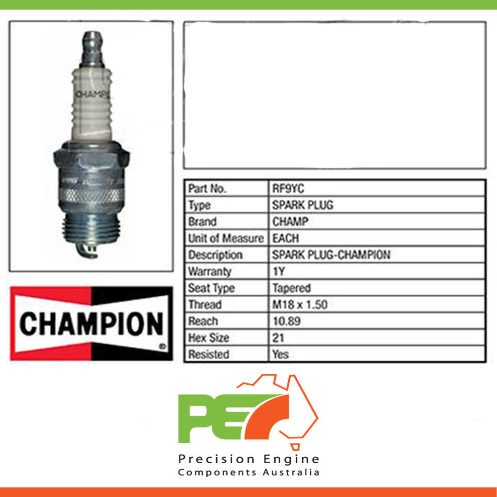 8Xnew *Champion* Spark Plug For Ford Fairlane Za 4.7L 289 Cu.In Windsor ...