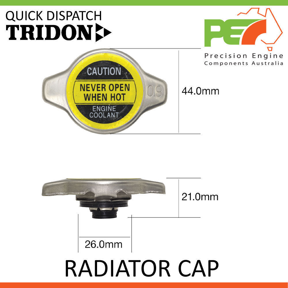 TRIDON RADIATOR CAP FOR Mitsubishi Pajero NM 05/00-11/02 V6 3.5L 6G74 24V 