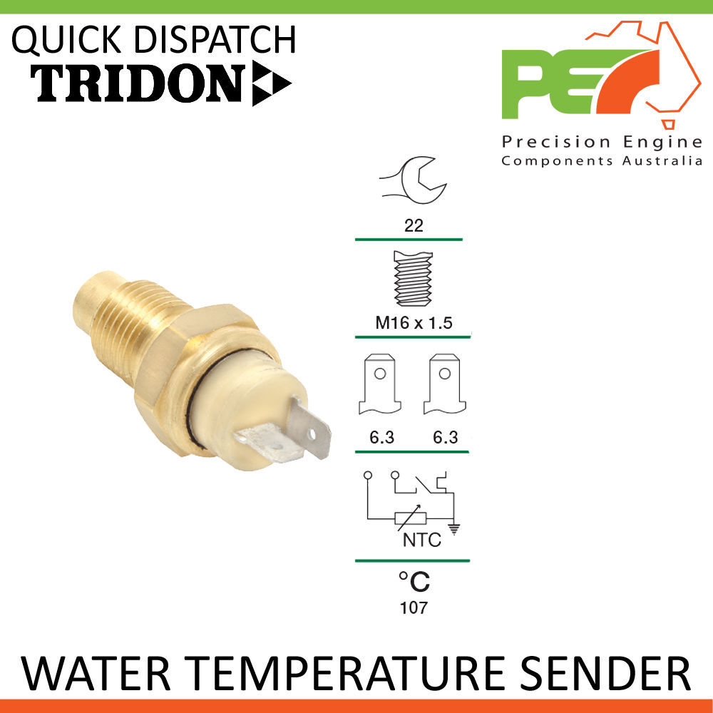 * TRIDON * Water Temperature Sender For Fiat Ducato Turbo Diesel 2.8